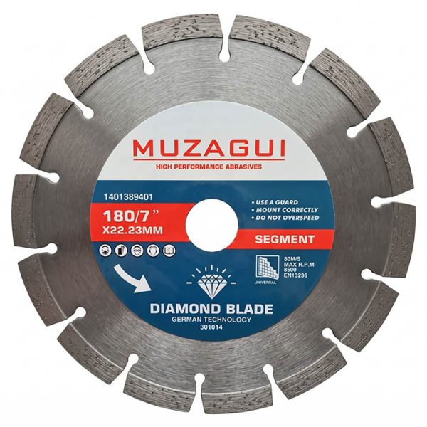 Disco Diamantado Segmentado 7" (180 x 22mm)